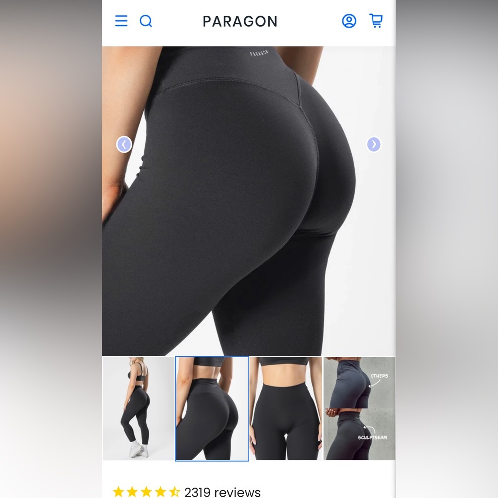 Paragon black leggings size small